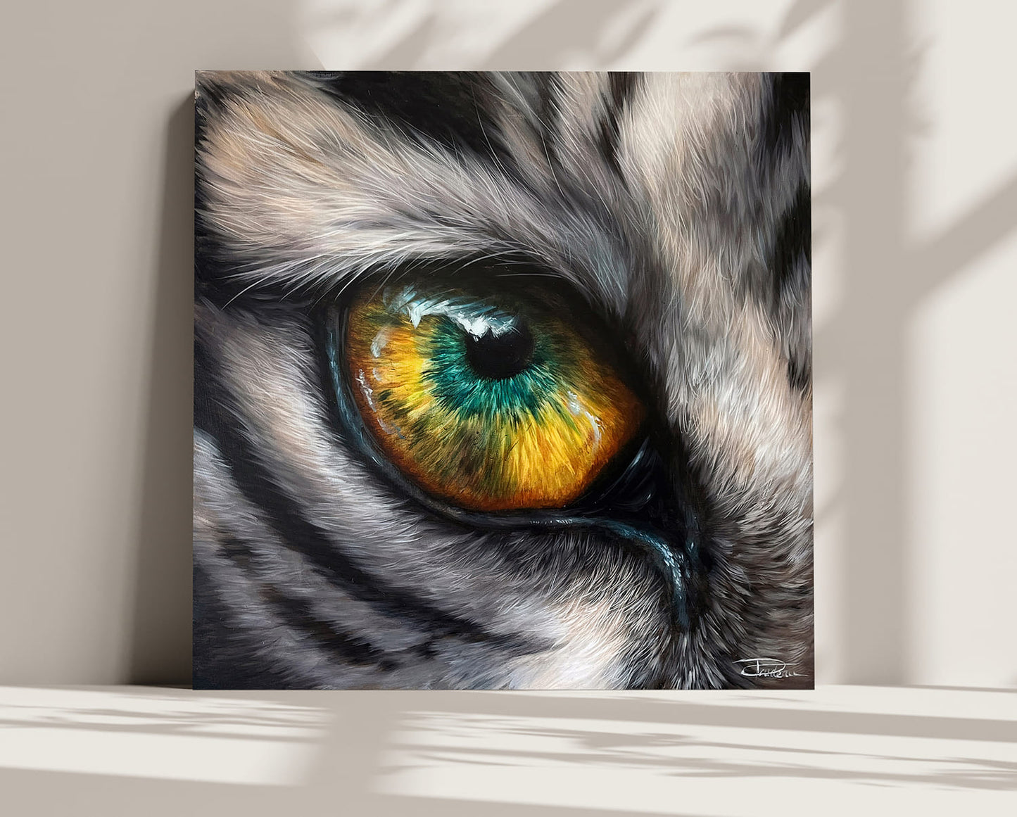 White Tiger Eye - Original Oil Painting