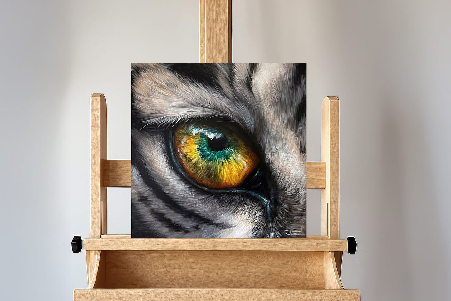 White Tiger Eye - Original Oil Painting