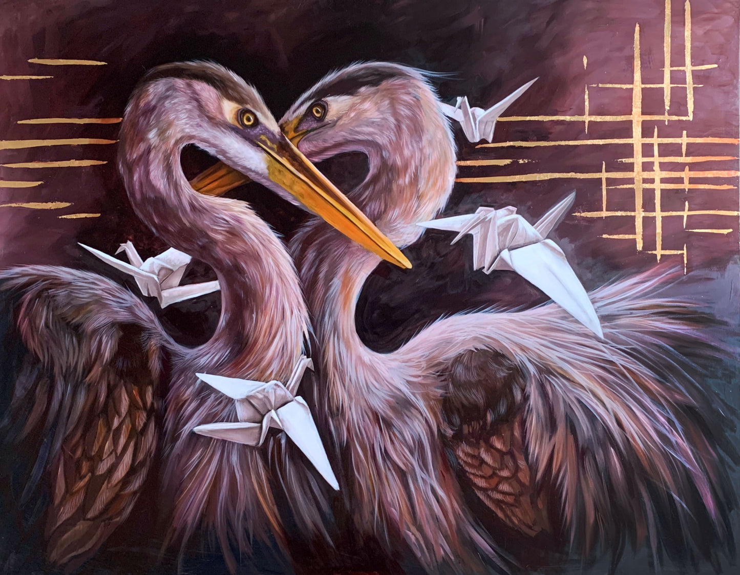 "The Lovers" - Original Oil Painting