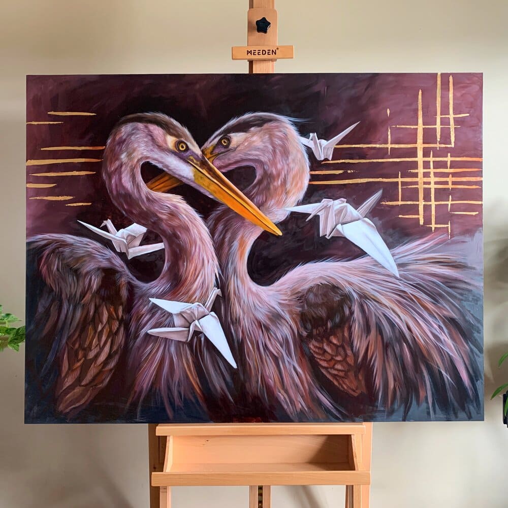 "The Lovers" - Original Oil Painting