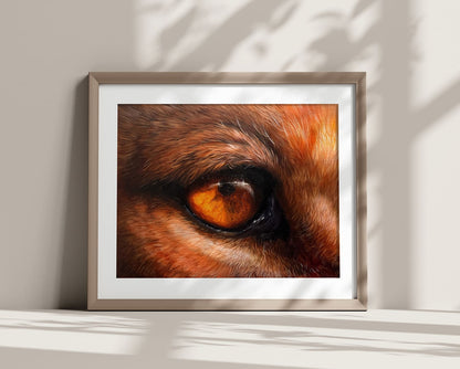 Lion Eye  - Original Oil Painting