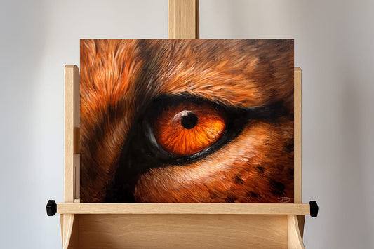 Cheetah Eye  - Original Oil Painting