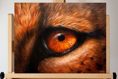 Cheetah Eye  - Original Oil Painting