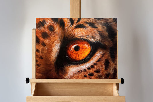 Leopard Eye  - Original Oil Painting