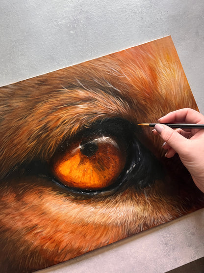 Lion Eye  - Original Oil Painting - COMING SOON